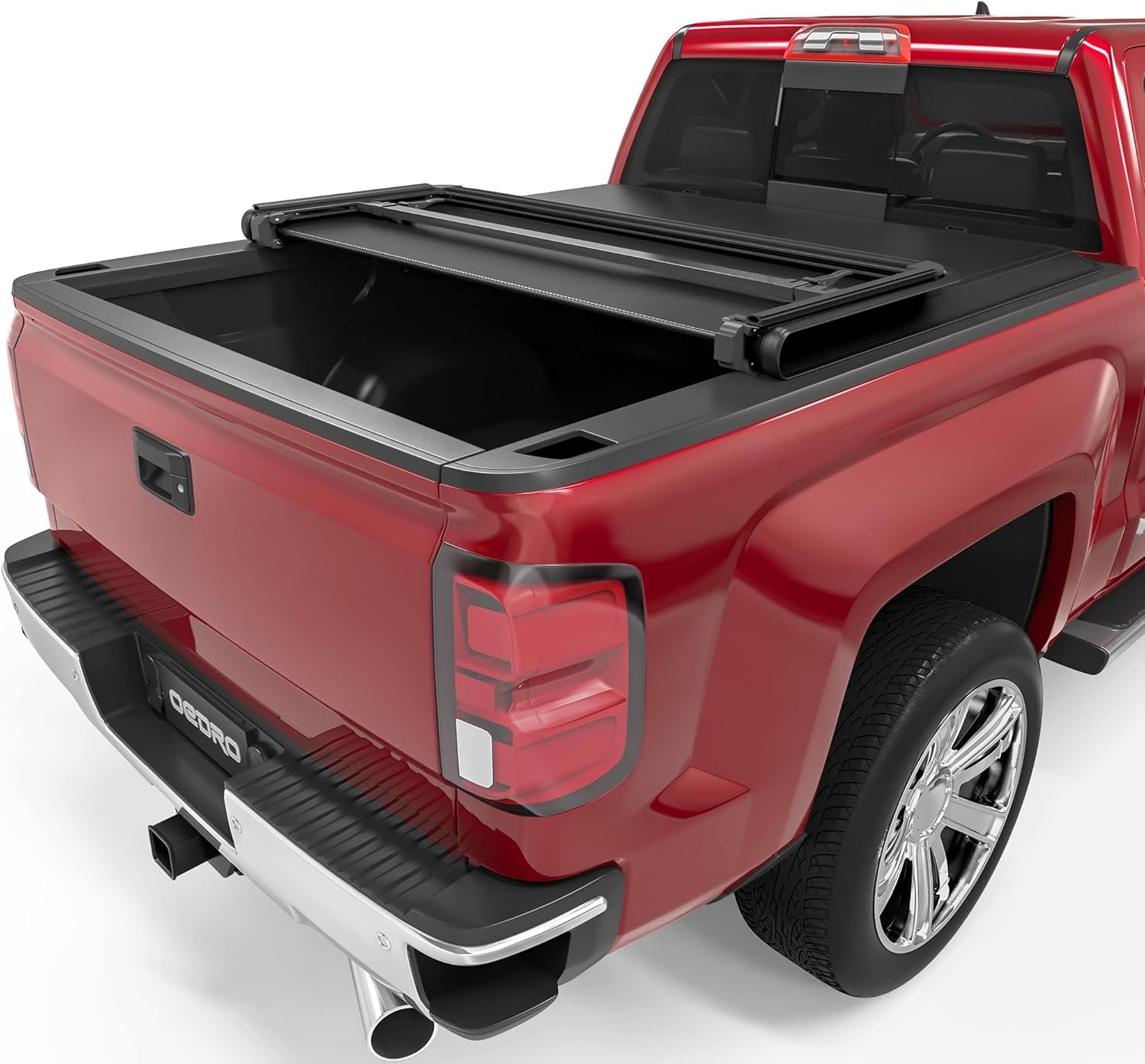 OEDRO FRP Hard Tri-fold Truck Bed Tonneau Cover Compatible with 2019-2025 Chevy Silverado 1500 / GMC Sierra 1500 New Body Style, 5.8 Feet Bed w/o Multi-Flex Tailgate - Image 121