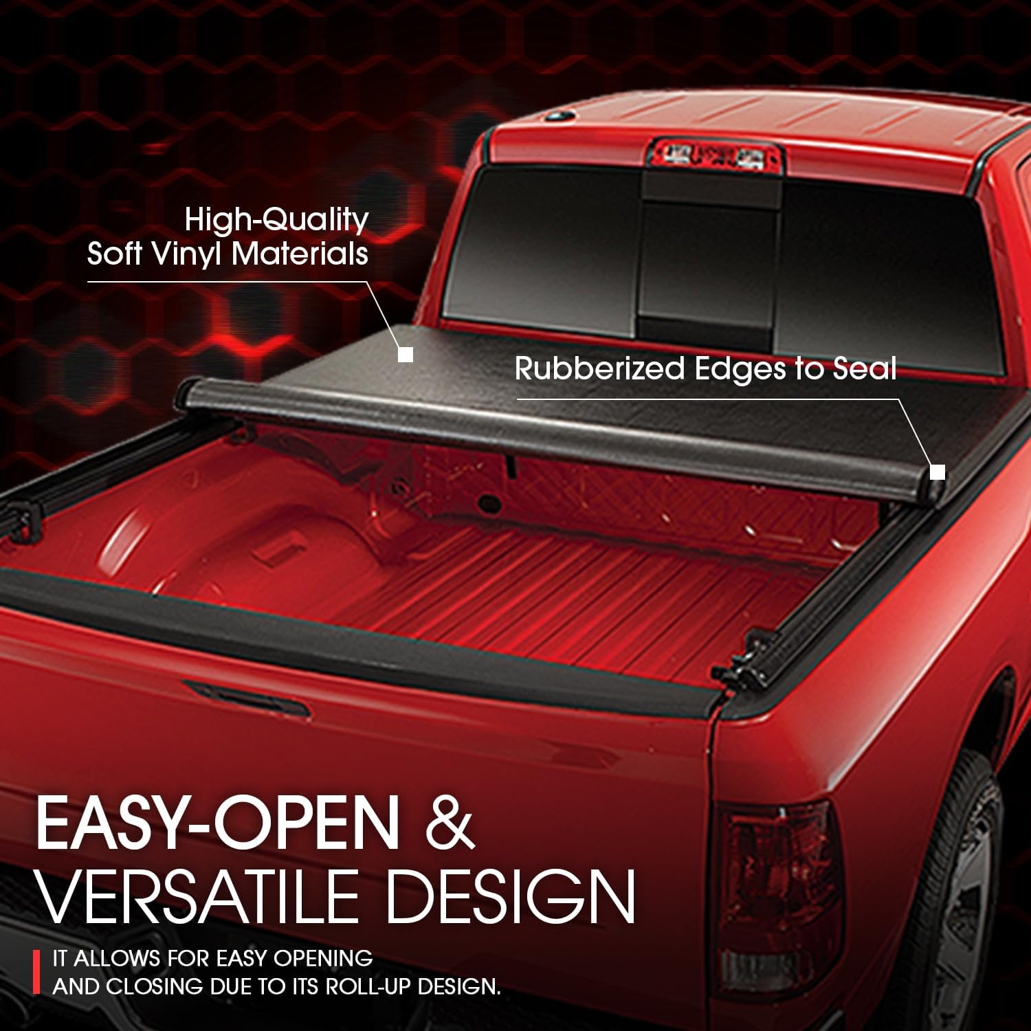 DNA MOTORING New Upgrade Truck Bed Top Hard Solid Tri-Fold Tonneau Cover Compatible with 14-18 Silverado Sierra 1500/15-19 Silverado Sierra 2500HD 3500HD 6.5' Bed, TTC-HARD-038 - Image 12