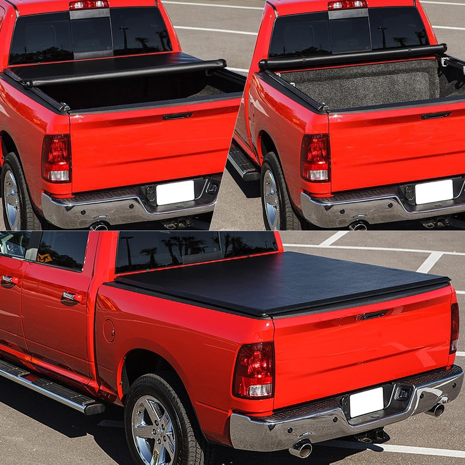 DNA MOTORING New Upgrade Truck Bed Top Hard Solid Tri-Fold Tonneau Cover Compatible with 14-18 Silverado Sierra 1500/15-19 Silverado Sierra 2500HD 3500HD 6.5' Bed, TTC-HARD-038 - Image 16