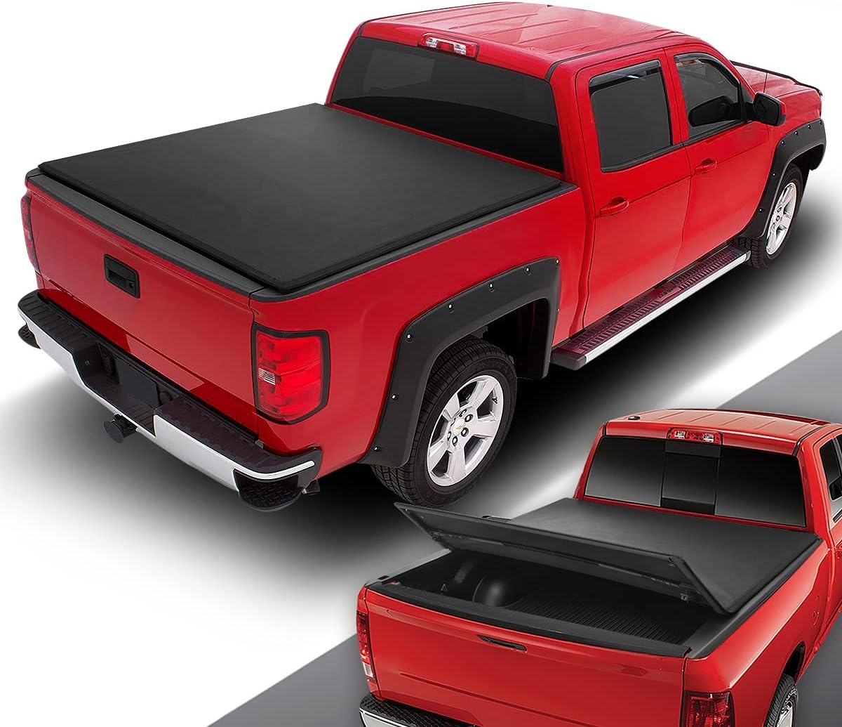 DNA MOTORING New Upgrade Truck Bed Top Hard Solid Tri-Fold Tonneau Cover Compatible with 14-18 Silverado Sierra 1500/15-19 Silverado Sierra 2500HD 3500HD 6.5' Bed, TTC-HARD-038 - Image 26