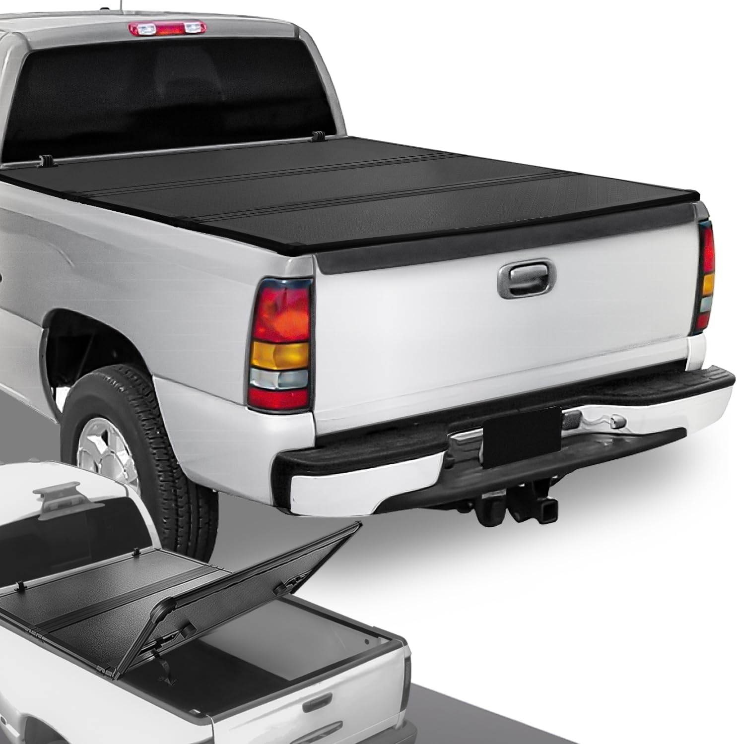 DNA MOTORING New Upgrade Truck Bed Top Hard Solid Tri-Fold Tonneau Cover Compatible with 14-18 Silverado Sierra 1500/15-19 Silverado Sierra 2500HD 3500HD 6.5' Bed, TTC-HARD-038 - Image 37