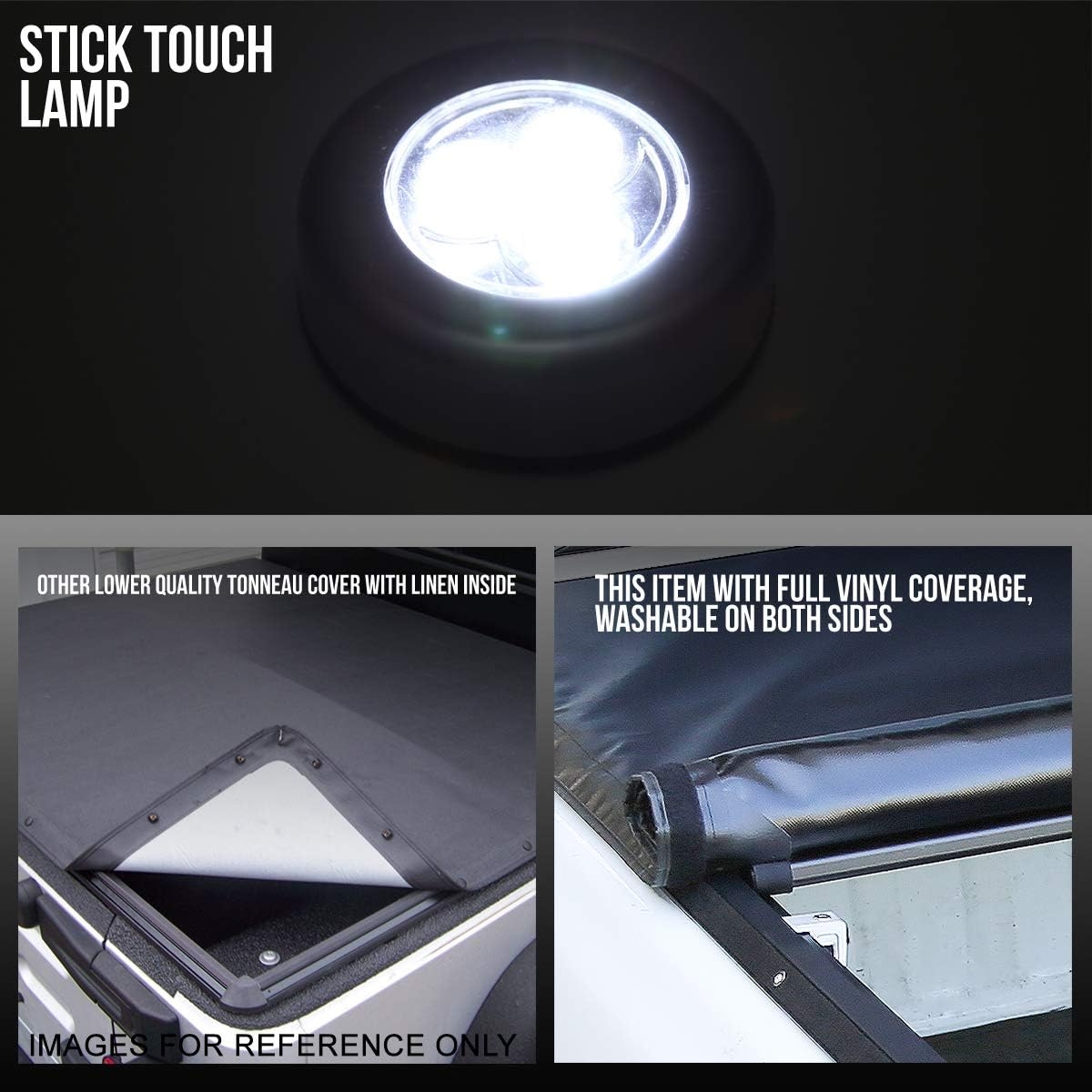 DNA MOTORING New Upgrade Truck Bed Top Hard Solid Tri-Fold Tonneau Cover Compatible with 14-18 Silverado Sierra 1500/15-19 Silverado Sierra 2500HD 3500HD 6.5' Bed, TTC-HARD-038 - Image 56