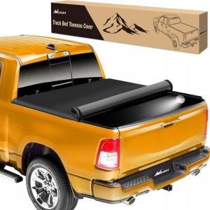 Nilight Soft Roll Up Truck Bed Cover Compatible with Ram 1500 2019 2020 2021 2022 2023 2024 2025 New Body Style,6.4ft