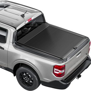Retractable Truck Bed Tonneau Cover Compatible with 2022 2023 2024 2025 2026 Maverick (4.6’/54.4”) Retractable Hard Truck Bed Cover Password Lock