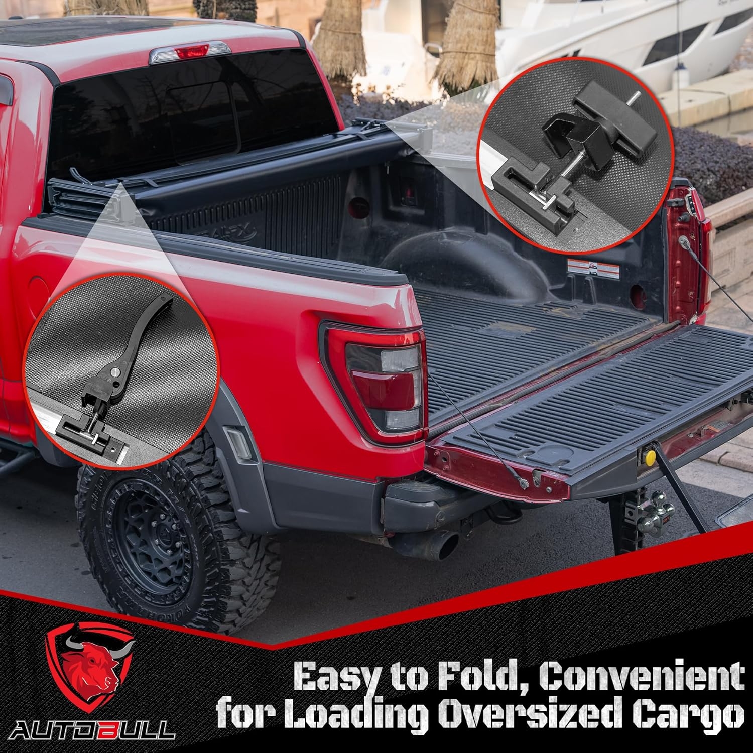 Hard Top Tri Fold tonneau Cover Compatible with 1994-2025 Dodge Ram 1500 2500 3500 8ft Bed (96.3"), Alloy Steel and Fiberglass Made - Image 11