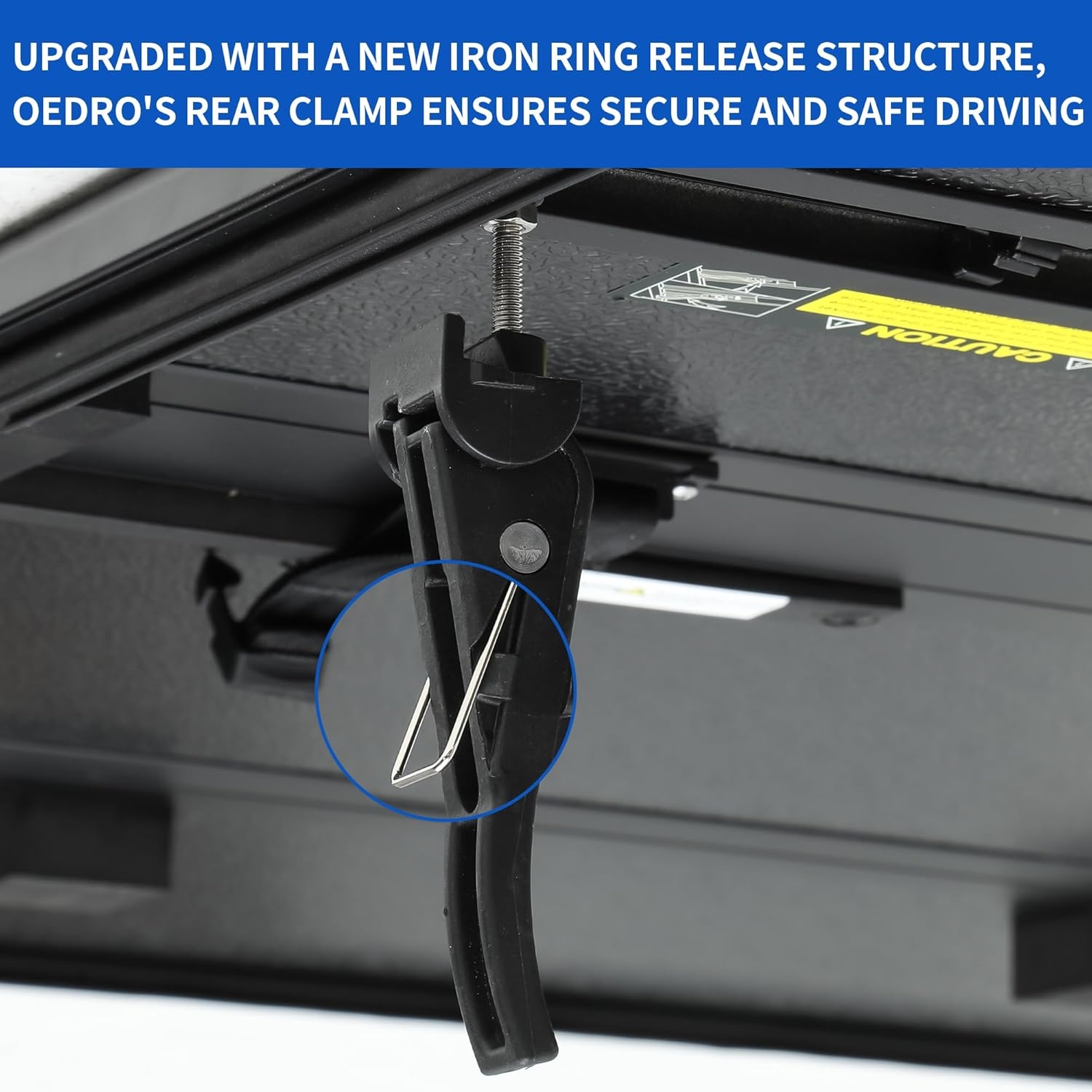 OEDRO Quad Fold Hard Truck Bed Tonneau Cover Fit for Dodge Ram 1500 Classic 2009-2024, Fit for Ram 1500 New Body 2019-2025 with 5.7ft Bed, Black - Image 4