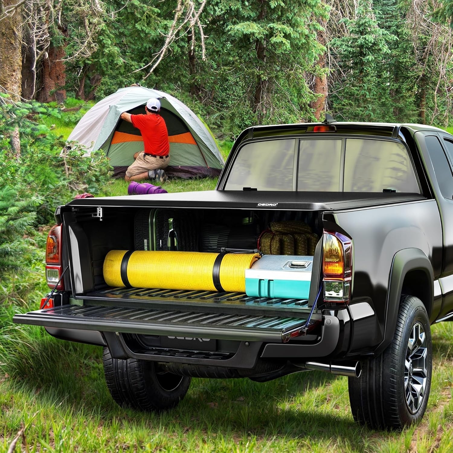 OEDRO Quad Fold Hard Truck Bed Tonneau Cover Fit for Dodge Ram 1500 Classic 2009-2024, Fit for Ram 1500 New Body 2019-2025 with 5.7ft Bed, Black - Image 24