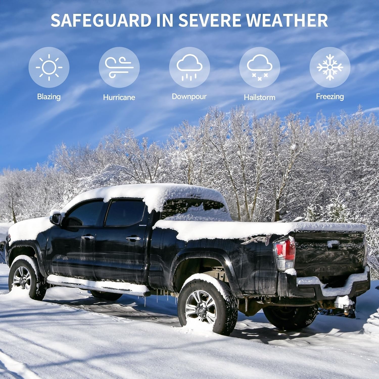 OEDRO Quad Fold Hard Truck Bed Tonneau Cover Fit for Dodge Ram 1500 Classic 2009-2024, Fit for Ram 1500 New Body 2019-2025 with 5.7ft Bed, Black - Image 36