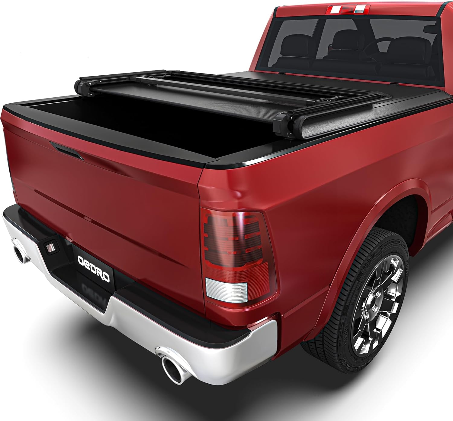 OEDRO Quad Fold Hard Truck Bed Tonneau Cover Fit for Dodge Ram 1500 Classic 2009-2024, Fit for Ram 1500 New Body 2019-2025 with 5.7ft Bed, Black - Image 76