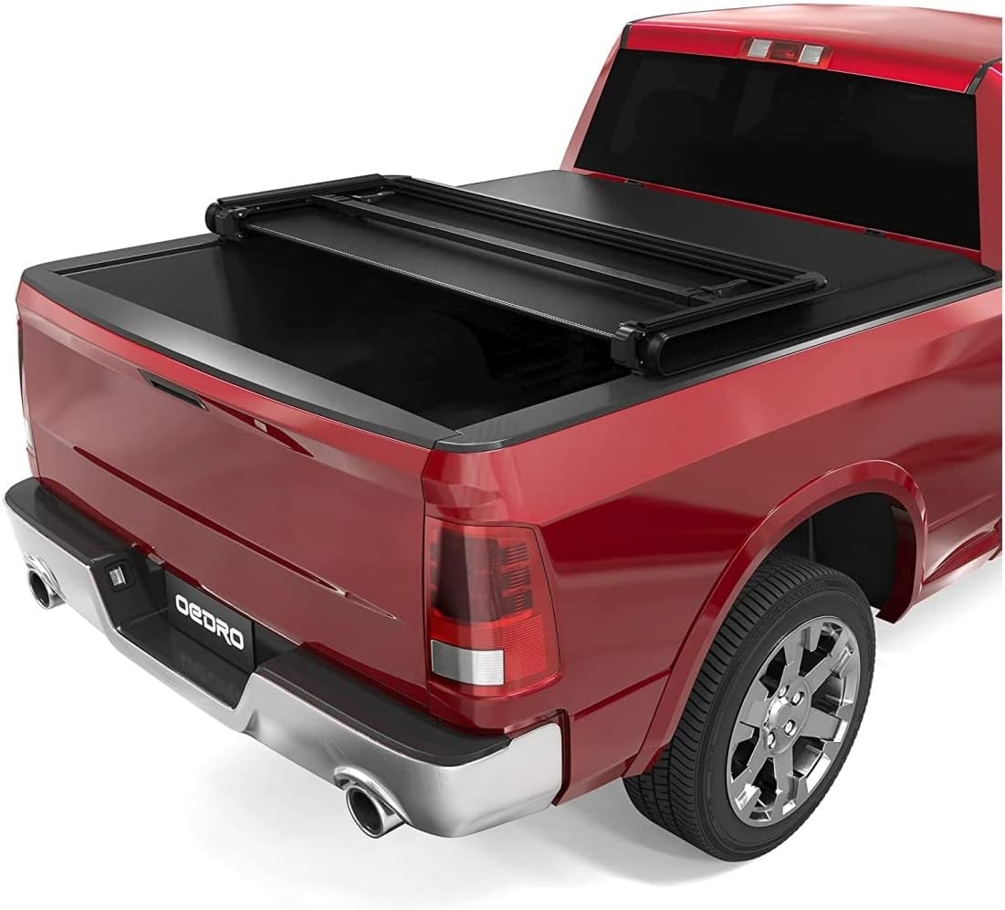 OEDRO Quad Fold Hard Truck Bed Tonneau Cover Fit for Dodge Ram 1500 Classic 2009-2024, Fit for Ram 1500 New Body 2019-2025 with 5.7ft Bed, Black - Image 79