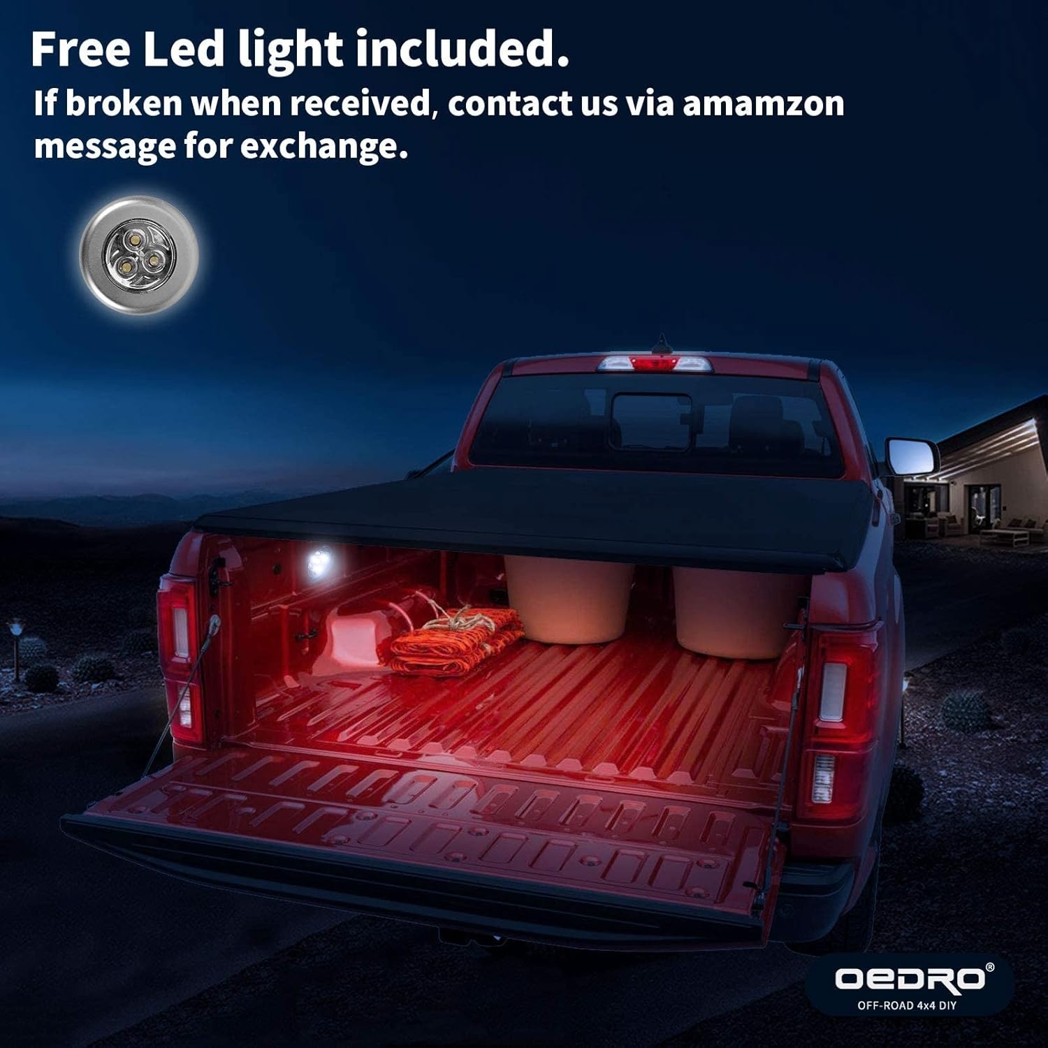 OEDRO Quad Fold Hard Truck Bed Tonneau Cover Fit for Dodge Ram 1500 Classic 2009-2024, Fit for Ram 1500 New Body 2019-2025 with 5.7ft Bed, Black - Image 81