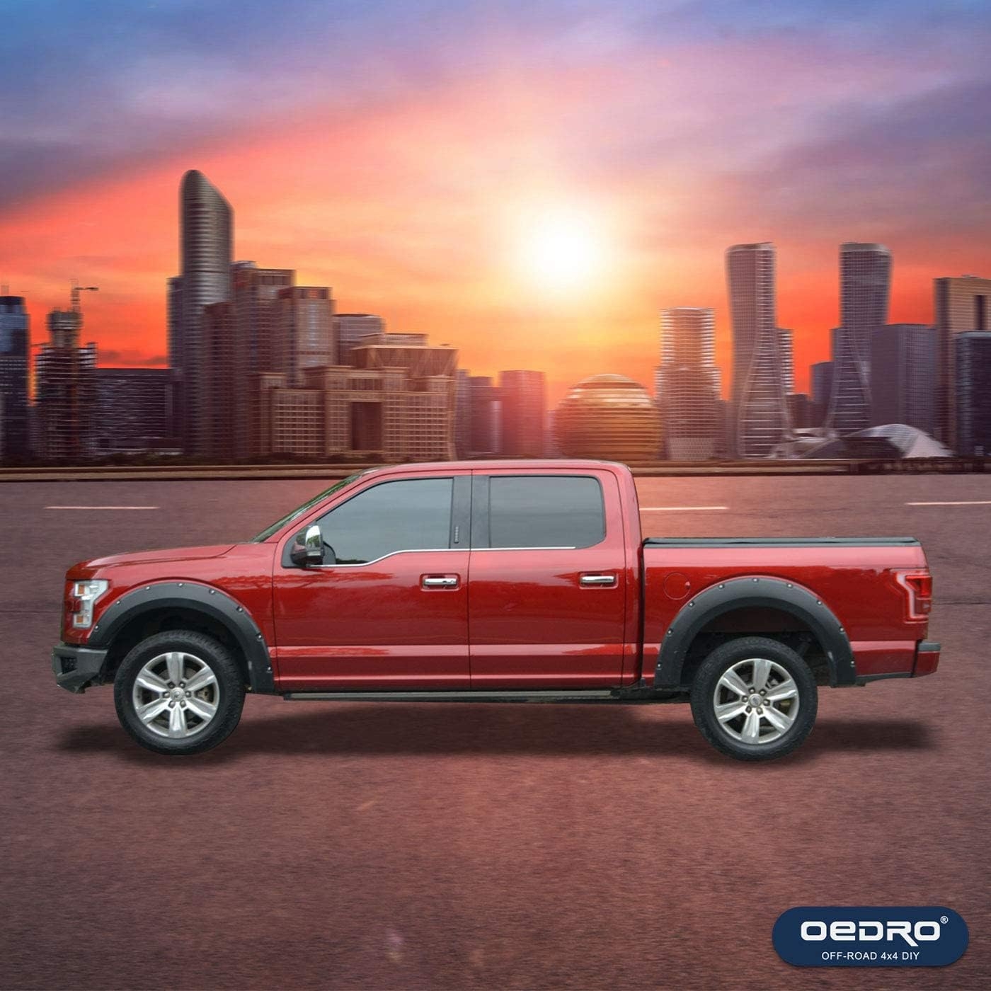 OEDRO Quad Fold Hard Truck Bed Tonneau Cover Fit for Dodge Ram 1500 Classic 2009-2024, Fit for Ram 1500 New Body 2019-2025 with 5.7ft Bed, Black - Image 87