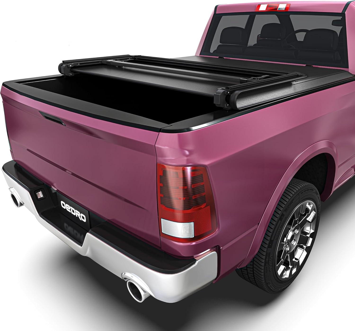 OEDRO Quad Fold Hard Truck Bed Tonneau Cover Fit for Dodge Ram 1500 Classic 2009-2024, Fit for Ram 1500 New Body 2019-2025 with 5.7ft Bed, Black - Image 88