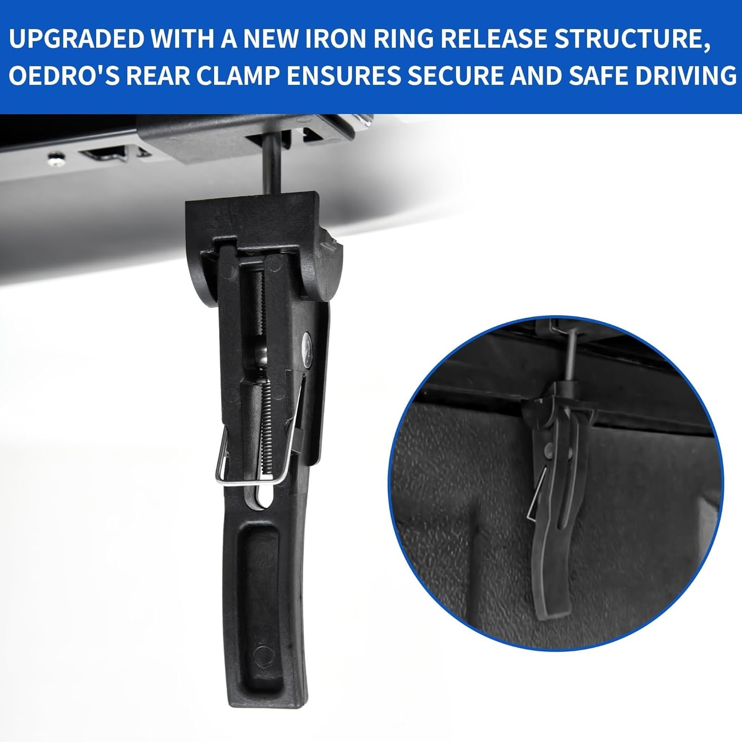 OEDRO Quad Fold Hard Truck Bed Tonneau Cover Fit for Dodge Ram 1500 Classic 2009-2024, Fit for Ram 1500 New Body 2019-2025 with 5.7ft Bed, Black - Image 90