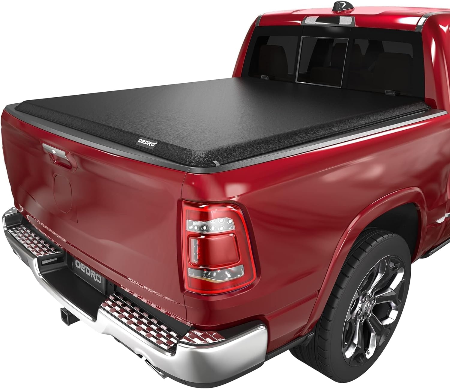OEDRO Quad Fold Hard Truck Bed Tonneau Cover Fit for Dodge Ram 1500 Classic 2009-2024, Fit for Ram 1500 New Body 2019-2025 with 5.7ft Bed, Black - Image 96