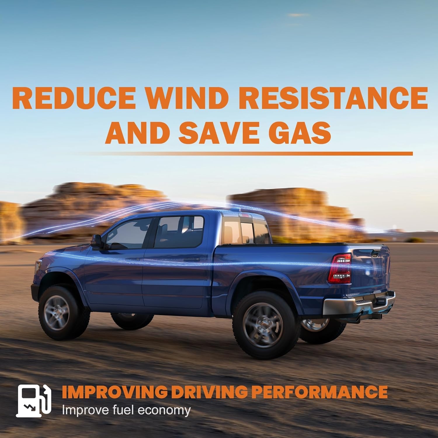 Tri Hard Truck Bed Tonneau Cover Compatible with 2002-2025 Dodge Ram 1500 Classic -New Body/2003-2024 Ram 2500 3500 (w/o Ram Box)-6.5 FT Aluminum (Utility Track System w/LED Light Strip) - Image 6