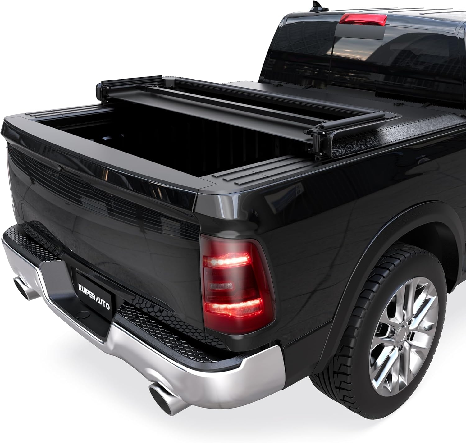 Tri Hard Truck Bed Tonneau Cover Compatible with 2002-2025 Dodge Ram 1500 Classic -New Body/2003-2024 Ram 2500 3500 (w/o Ram Box)-6.5 FT Aluminum (Utility Track System w/LED Light Strip) - Image 15