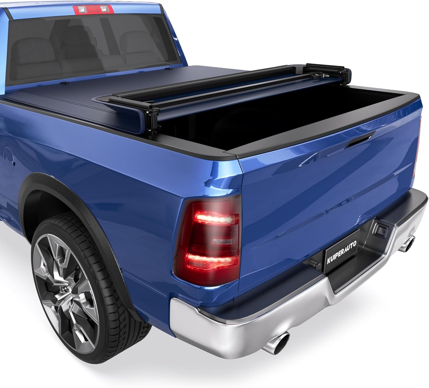 Tri Hard Truck Bed Tonneau Cover Compatible with 2002-2025 Dodge Ram 1500 Classic -New Body/2003-2024 Ram 2500 3500 (w/o Ram Box)-6.5 FT Aluminum (Utility Track System w/LED Light Strip) - Image 18