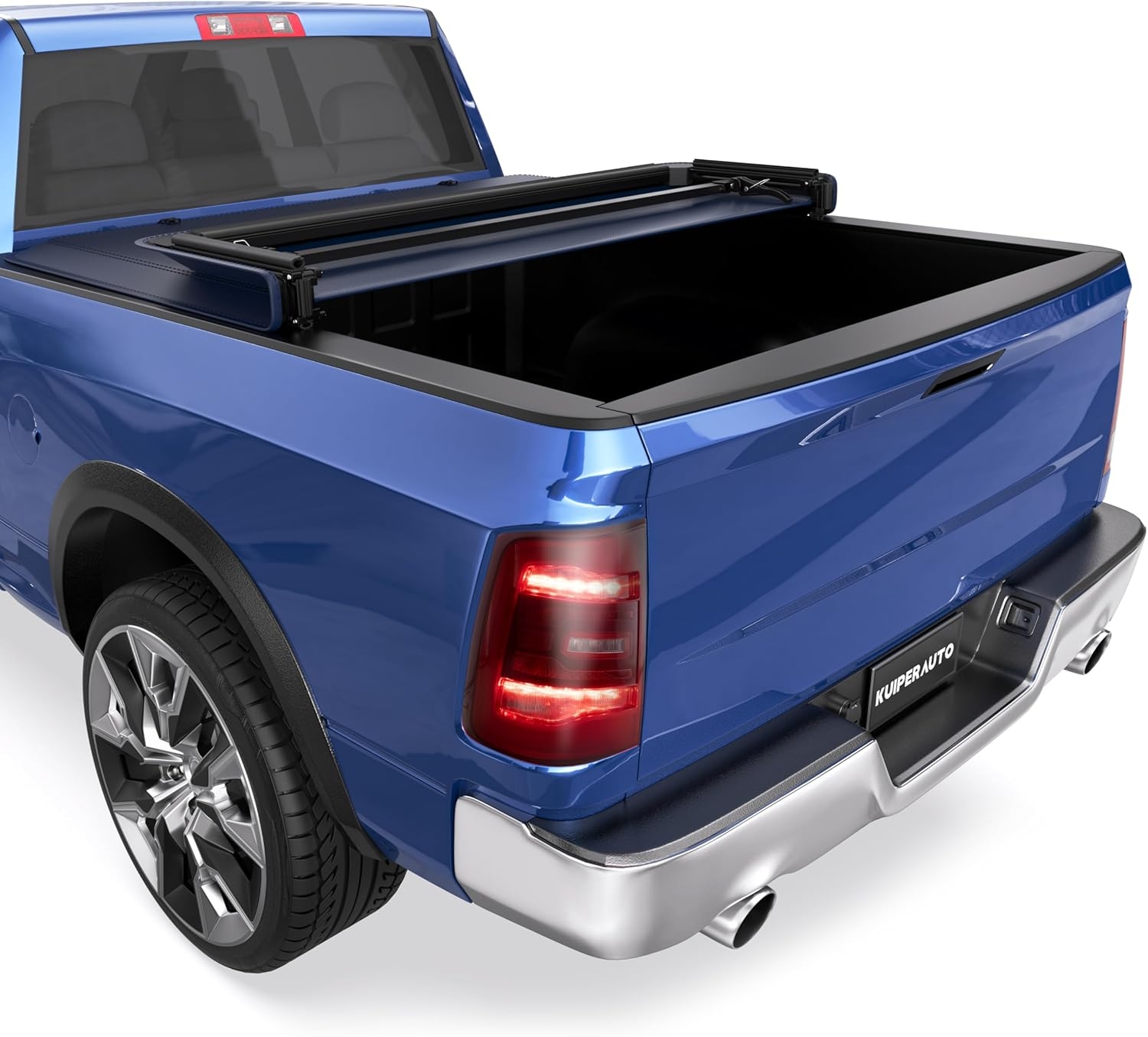 Tri Hard Truck Bed Tonneau Cover Compatible with 2002-2025 Dodge Ram 1500 Classic -New Body/2003-2024 Ram 2500 3500 (w/o Ram Box)-6.5 FT Aluminum (Utility Track System w/LED Light Strip) - Image 25
