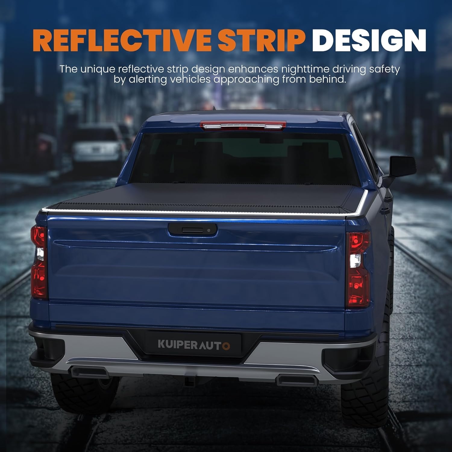 6 FT Soft 3-Folding Tonneau Cover Compatible for 2005-2025 Nissan Frontier Fleetside Truck Bed Cover Waterproof On Top Tri Fold 72inch - Image 9