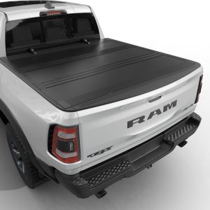 Low Profile Flip Up Truck Bed Tonneau Cover Fits 2009-2026 Dodge Ram 1500 New Body Style (Not for Classic Body) 5’7″ Bed Without Ram Box (67.4″)