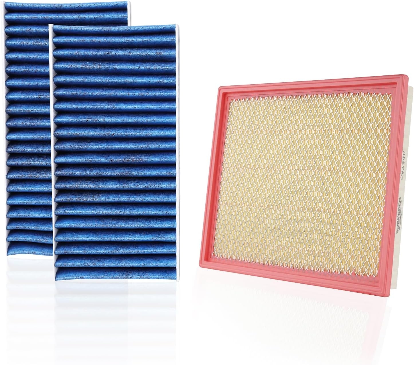2*Cabin Air Filter and 1*Engine Air Filter Fit for Nissan Frontier NV1500 NV2500 NV3500 Pathfinder Xterra & Suzuki Equator Activated Carbon Cabin Filter ReplaceCF10553 CA7440 Car Accessories