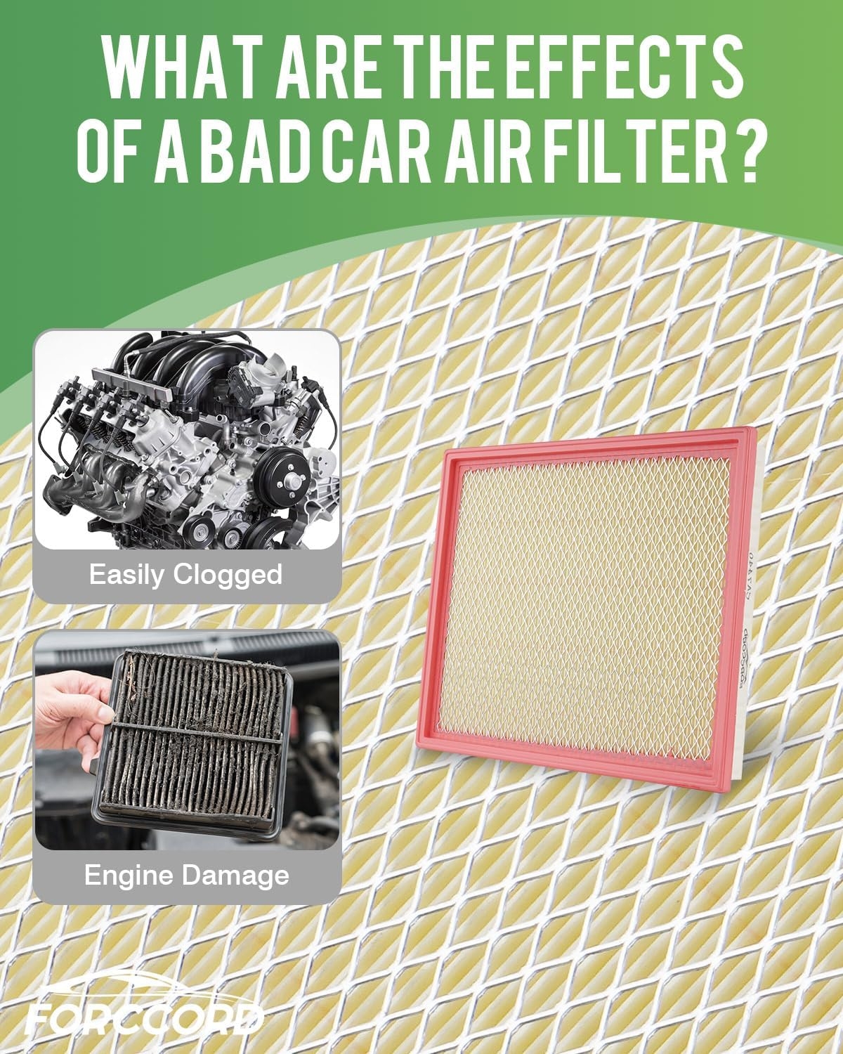 2*Cabin Air Filter and 1*Engine Air Filter Fit for Nissan Frontier NV1500 NV2500 NV3500 Pathfinder Xterra & Suzuki Equator Activated Carbon Cabin Filter ReplaceCF10553 CA7440 Car Accessories - Image 2