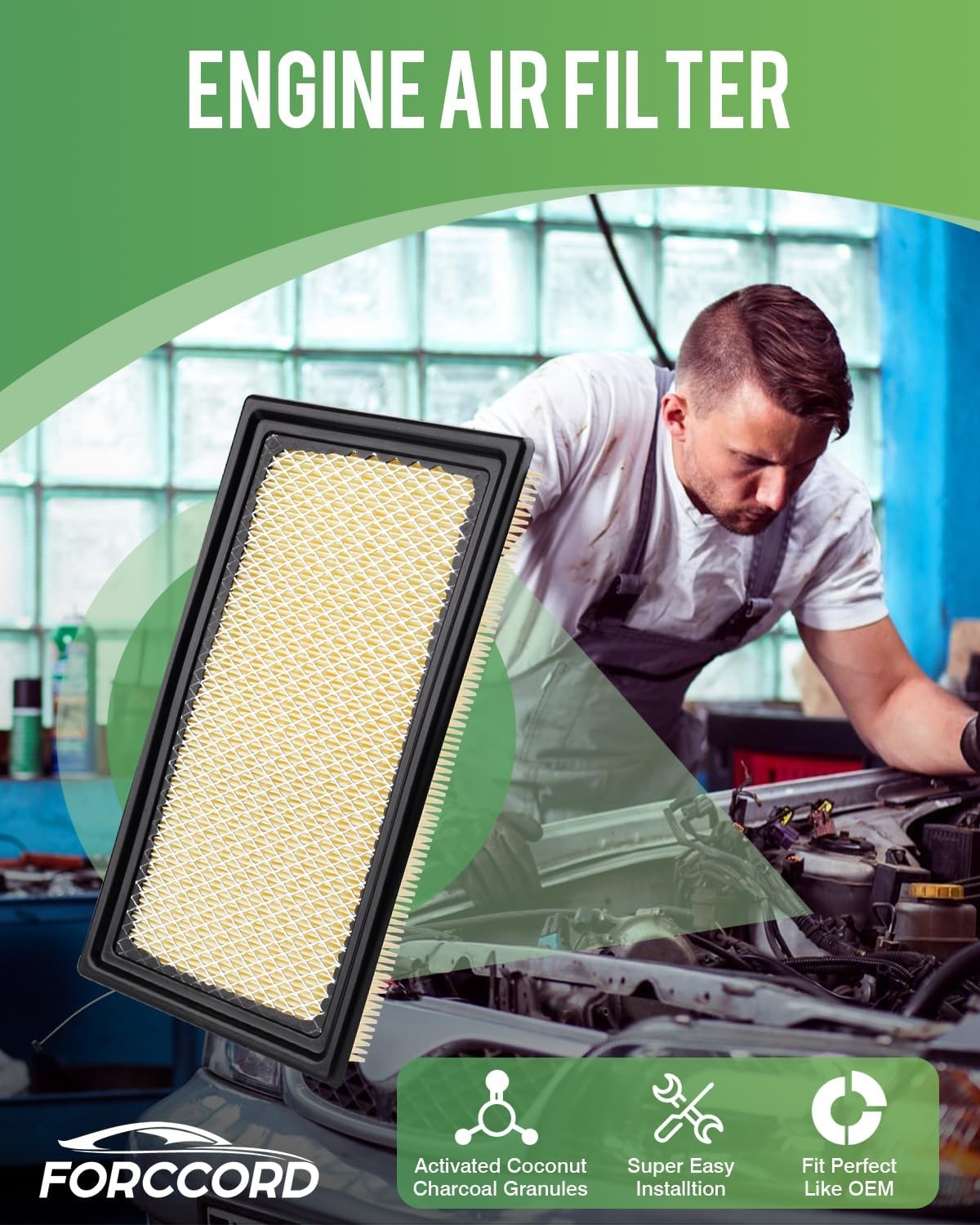 2*Cabin Air Filter and 1*Engine Air Filter Fit for Nissan Frontier NV1500 NV2500 NV3500 Pathfinder Xterra & Suzuki Equator Activated Carbon Cabin Filter ReplaceCF10553 CA7440 Car Accessories - Image 9