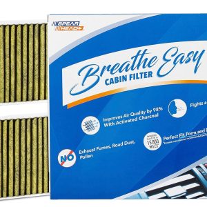 Spearhead Odor Defense Breathe Easy AC – Heater Cabin Filter | Fits 2017-25 Model 3, 2020-25 Model Y Like OEM | Up to 25% Longer Lasting w/Activated Carbon (BE-111)