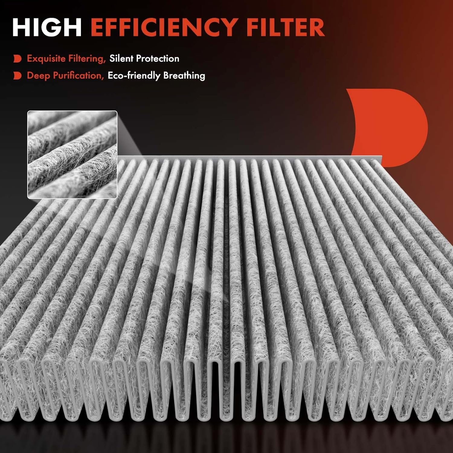 A-Premium Cabin Air Filter with Activated Carbon Compatible with Volvo XC60, XC90, S60, S80, V60, V70, XC70, V60 Cross Country ; Land Rover Range Rover Evoque, Discovery Sport, LR2 & Jaguar E-Pace - Image 4