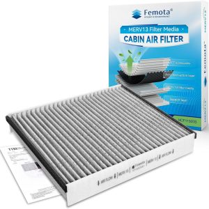 MERV 13 Cabin Air Filter with Activated Carbon, CF11920 Replacement for Ford Escape, Focus, Transit Connect, C-Max, GT, Lincoln MKC.