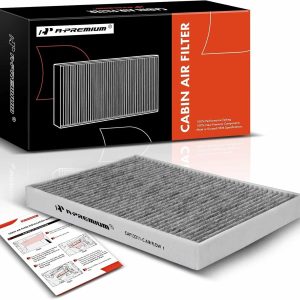 A-Premium Cabin Air Filter with Activated Carbon for Audi A4, A5 Quattro, A6 allroad, A7 Sportback, A8 Quattro, Q5, Q7, Q8, e-tron S, S4 & Porsche Cayenne, Macan
