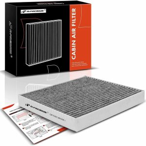A-Premium Cabin Air Filter with Activated Carbon Compatible with Hyundai – Kia – Kona 18-22, Tucson 16-21, Veloster 19-21, Venue 20-23, Seltos 21-23, Soul 20-23, Sportage 17-22