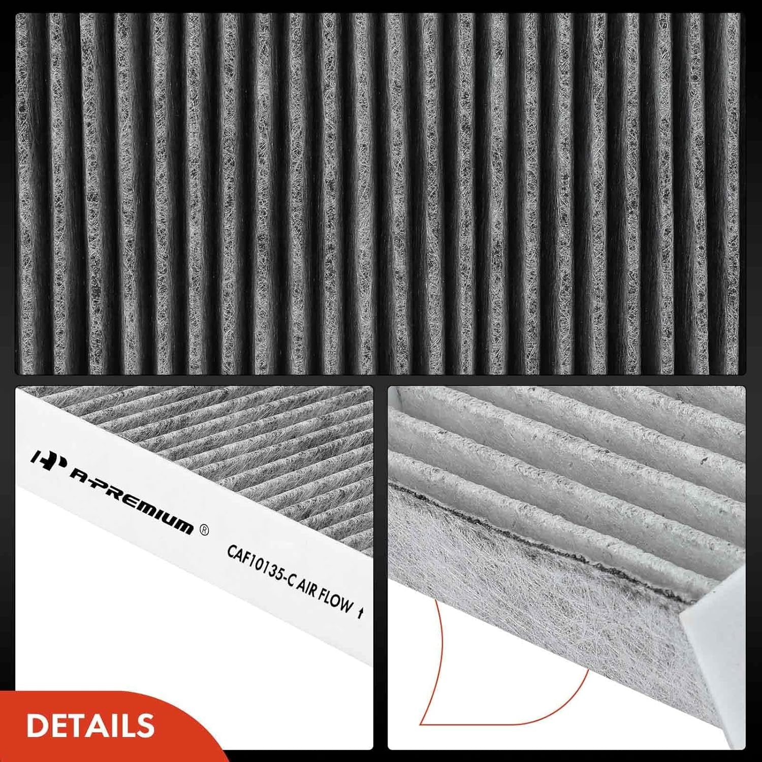 A-Premium 2-PC Cabin Air Filter w/Activated Carbon Compatible with Honda - Acura Model - Civic (01-05), CR-V (02-06), Element (03-11), CSX (06), EL (97-00 02-05), RSX (02-06) - Image 8