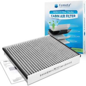 MERV 13 Cabin Air Filter with Activated Carbon, CF11920 Replacement for Ford Escape, Focus, Transit Connect, C-Max, GT, Lincoln MKC.
