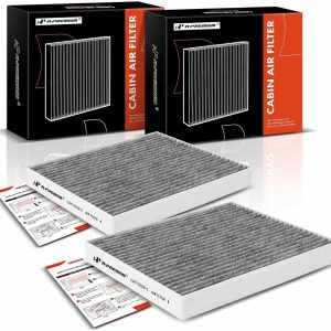 A-Premium 2-PC Cabin Air Filter with Activated Carbon Compatible with Hyundai Accent 2018-2022, Elantra 2017-2020, Elantra GT & Kia Forte 2019-2023, Forte5, Rio 2018-2023 – Replace 97133-F2000