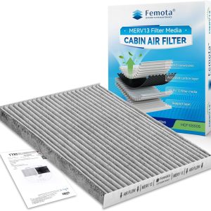 Tested MERV 13 Cabin Air Filter with Activated Carbon, CF10550 for Nissan Rogue (2008-2013), Rogue Select (2014-2015), Sentra (2007-2012).