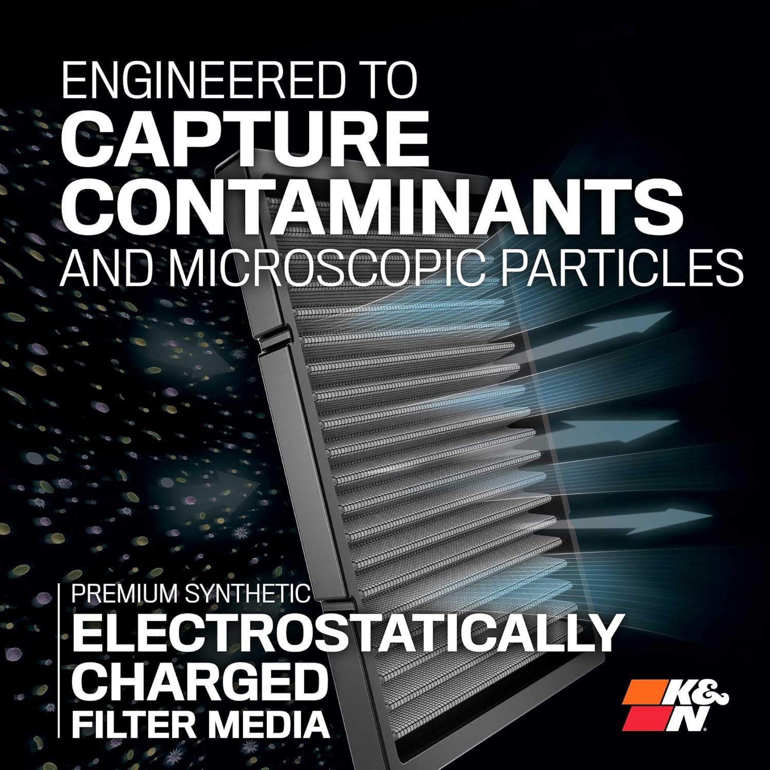 K&N LIFETIME Cabin Air Filter: Premium, Washable, Clean Air for your Cabin: Compatible with 2009-2024 Genesis/Hyundai/KIA: G80, G70, G90, Nexo, Santa Fe, Carnival, Sedona, Stinger, Telluride, VF2061 - Image 2