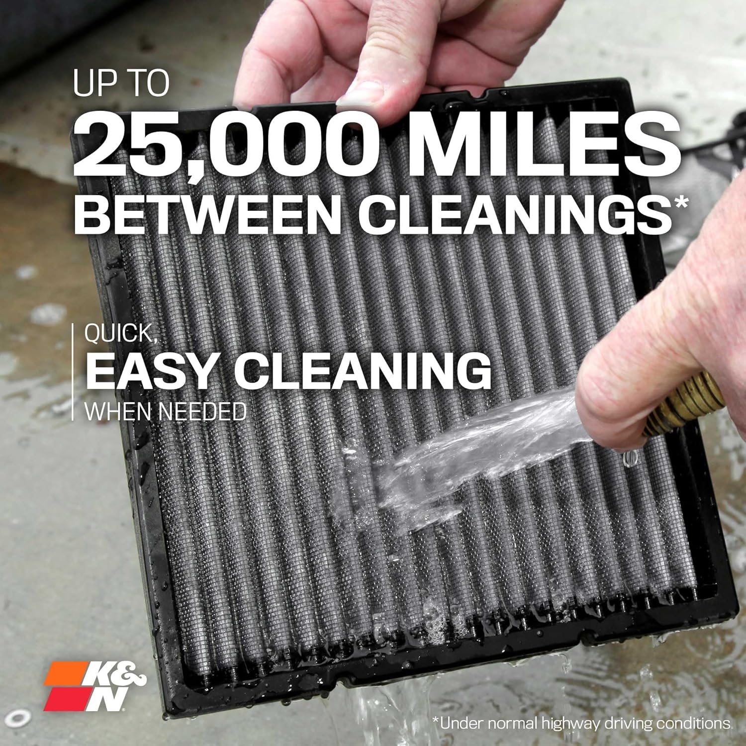 K&N LIFETIME Cabin Air Filter: Premium, Washable, Clean Air for your Cabin: Compatible with 2009-2024 Genesis/Hyundai/KIA: G80, G70, G90, Nexo, Santa Fe, Carnival, Sedona, Stinger, Telluride, VF2061 - Image 6