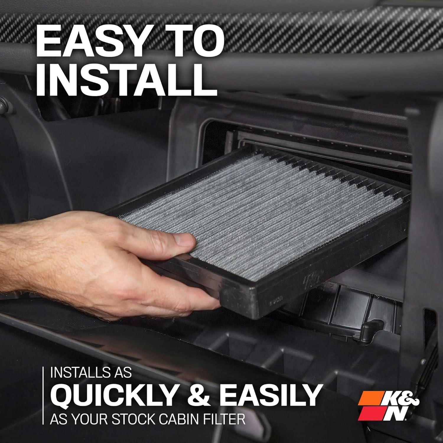 K&N LIFETIME Cabin Air Filter: Premium, Washable, Clean Air for your Cabin: Compatible with 2009-2024 Genesis/Hyundai/KIA: G80, G70, G90, Nexo, Santa Fe, Carnival, Sedona, Stinger, Telluride, VF2061 - Image 9