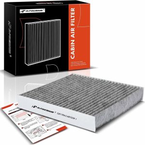 A-Premium Cabin Air Filter with Activated Carbon Compatible with Fiat 500 2012-2019, Replace 68096453AA