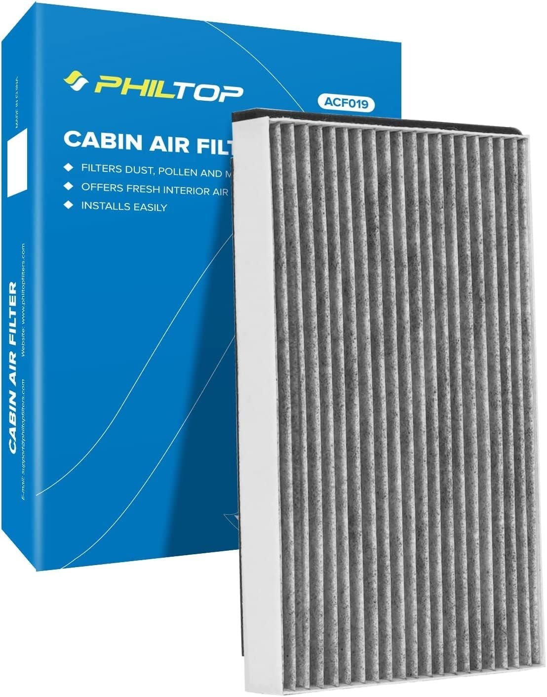 PHILTOP Cabin Air Filter, Replace for CF8392A, Impala, Impala Limited, Allure, LaCrosse, Regal, Monte Carlo, Century, Intrigue, Premium Cabin Filter with Activated Carbon Filter Up Dust Pollen Odor