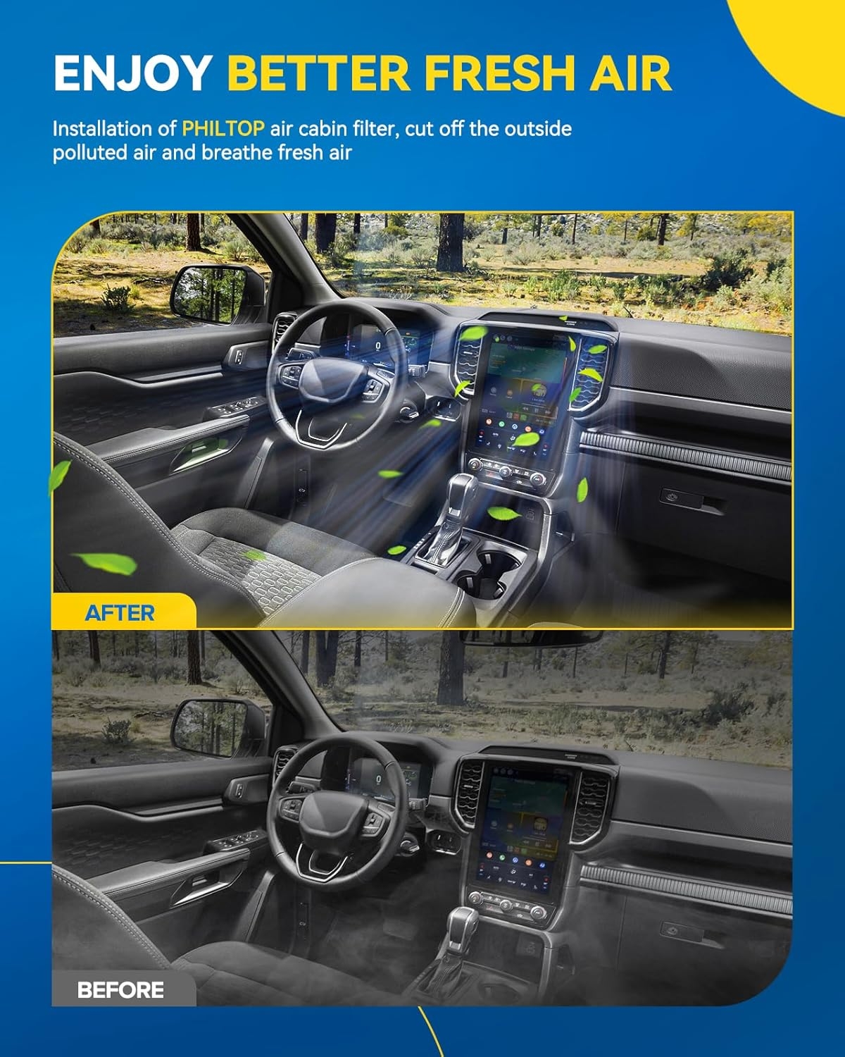 PHILTOP Cabin Air Filter, Replace for CF8392A, Impala, Impala Limited, Allure, LaCrosse, Regal, Monte Carlo, Century, Intrigue, Premium Cabin Filter with Activated Carbon Filter Up Dust Pollen Odor - Image 14