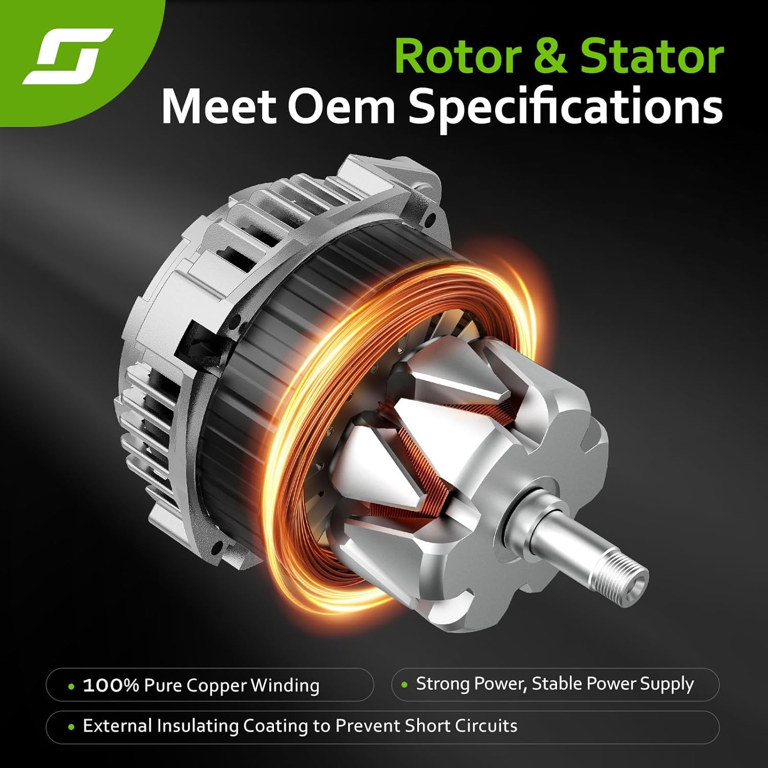 New Alternator Replacement for Nissan 03-07 Murano 3.5, 02-03 Maxima 3.5, 1995-2000 Maxima 3.0, 2002-2004 Infiniti I35 3.5, 1998-2000 I30 3.0, 13826 13639 LR11107 23100-0L701 AHI0018 40044006 40044021 - Image 5