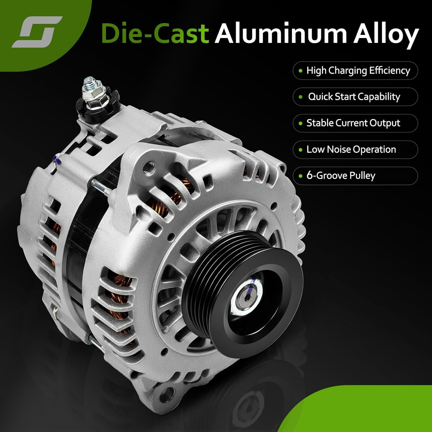 New Alternator Replacement for Nissan 03-07 Murano 3.5, 02-03 Maxima 3.5, 1995-2000 Maxima 3.0, 2002-2004 Infiniti I35 3.5, 1998-2000 I30 3.0, 13826 13639 LR11107 23100-0L701 AHI0018 40044006 40044021 - Image 6