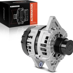 A-Premium Alternator Compatible with Kia Soul 2017-2019, Rio 2018-2019, Seltos 2021 – Hyundai Accent 2018-2019, 1.6L, 12V 130A 6-Groove Clutch Pulley Clockwise, Replace 2626125, 373002B970