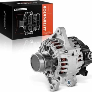 A-Premium Alternator Compatible with Toyota Corolla 2014-2019 1.8L, 12V 115A 6-Groove Decoupler Pulley Clockwise, Replace 27060-0T230, FG12T050