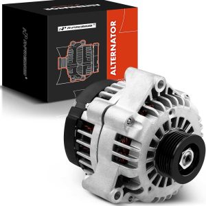 A-Premium Alternator Compatible with Chevrolet/Chevy, Cadillac, GMC Vehicle Models, 4.3L 4.8L 5.0L 5.3L 5.7L 6.0L 6.5L 6.6L 8.1L, 12V 105A CW 6-Groove Pulley, Replace 10480388 10464438 19244727
