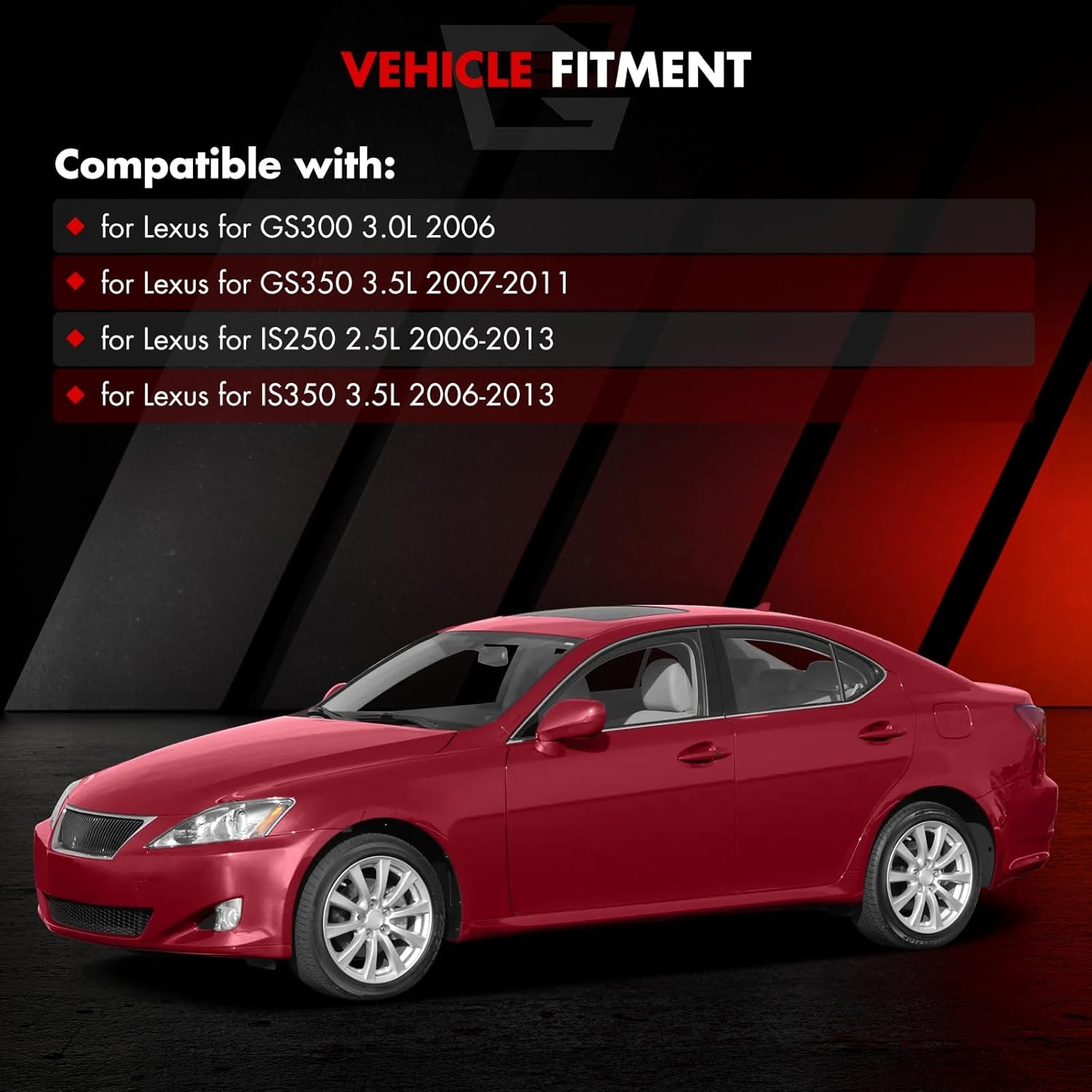 Alternator Compatible for Lexus for GS300 V6 3.0L 2006 for Lexus for GS350 V6 3.5L 2007 2009-2011 for Lexus for IS250 V6 2.5L 2006-2011, Replaces 27060-31060 104210-2050 - Image 3