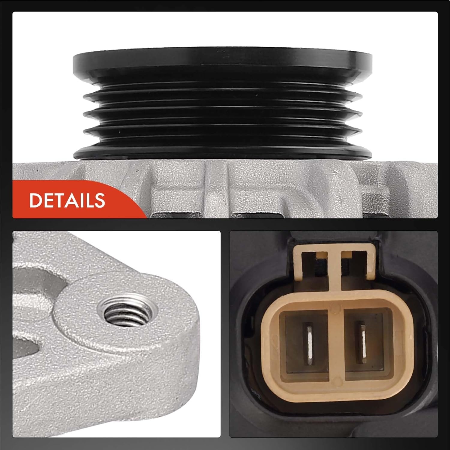 A-Premium Alternator Compatible with Hyundai Elantra 2001-2006, Accent 2000-2005, Tiburon 2003-2004/2007-2008, Tucson 2005 & Kia Sportage 2006, Spectra 2005, Spectra5 2005 - Image 8